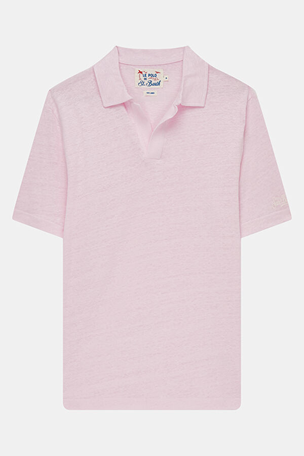 Men's Relaxed Fit Pink Crew Neck T-Shirt