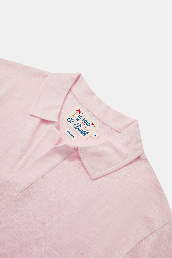 Men's Relaxed Fit Pink Crew Neck T-Shirt 3