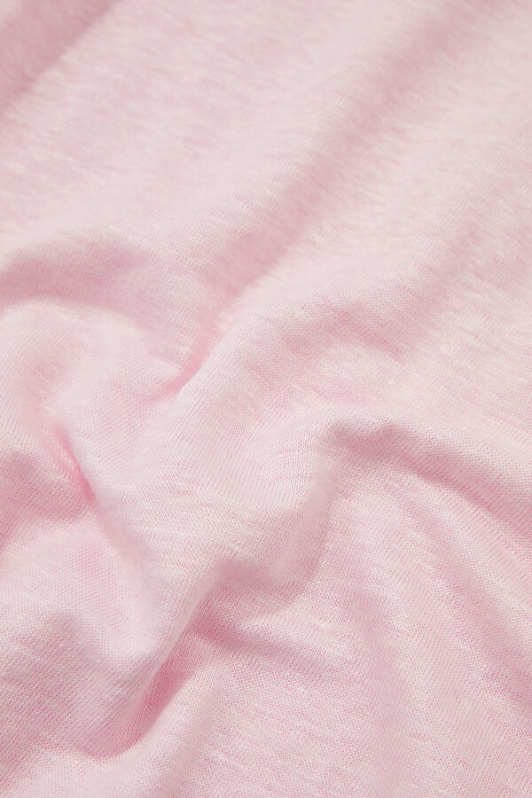 Men's Relaxed Fit Pink Crew Neck T-Shirt 4