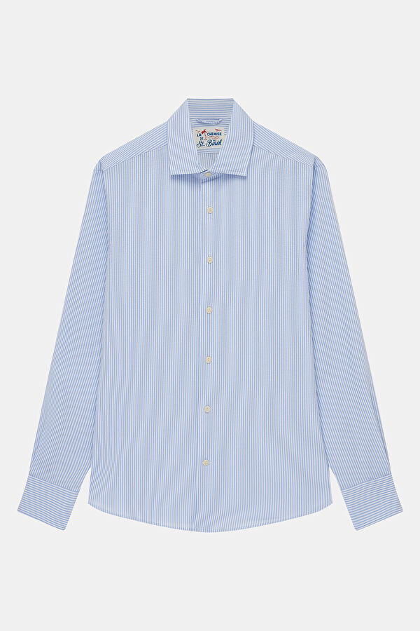 Relaxed-Fit Blue Men's Shirt