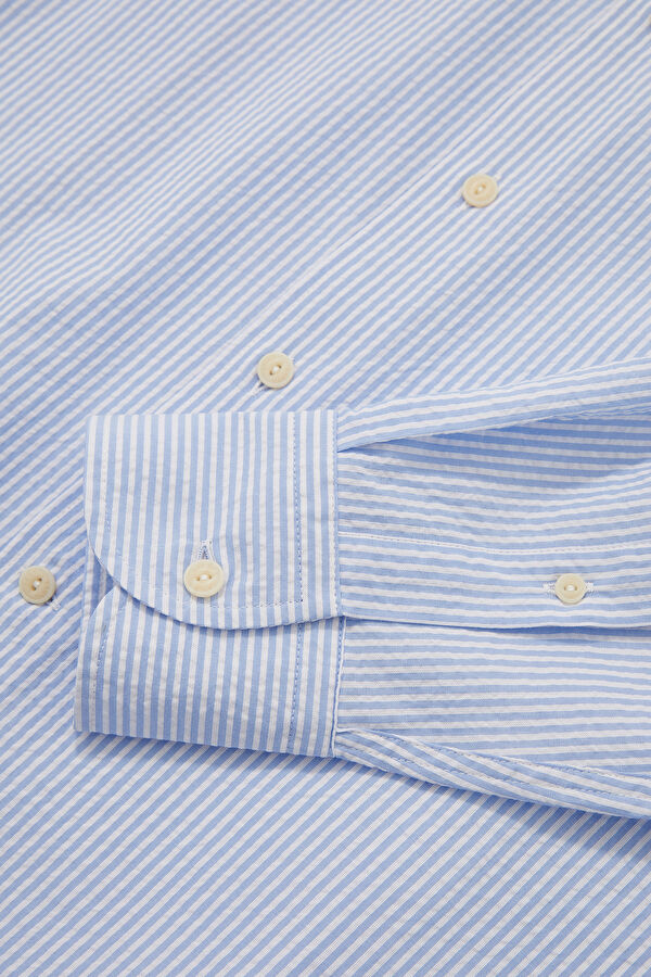 Relaxed-Fit Blue Men's Shirt 4