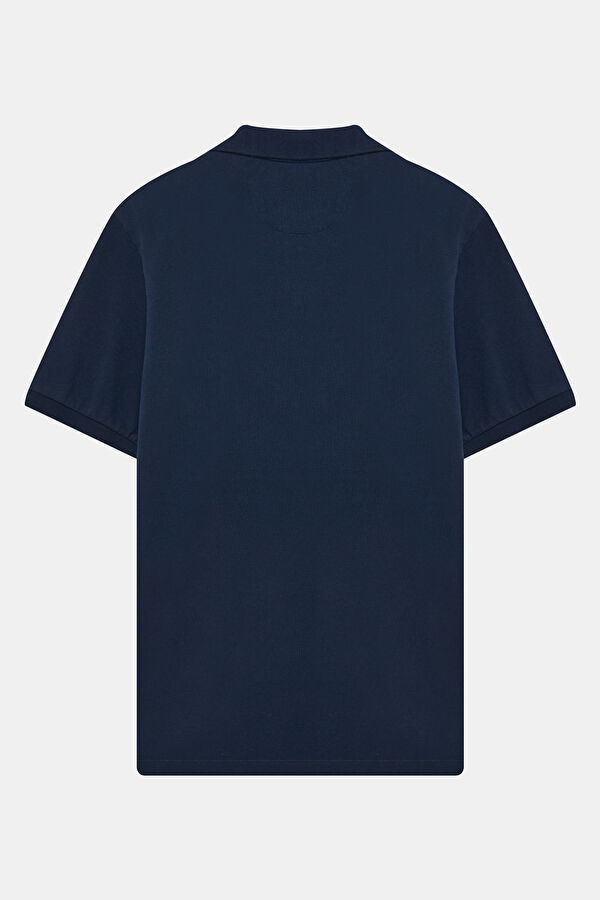 Relax Kalıp Lacivert Polo Yaka Erkek T-Shirt 2