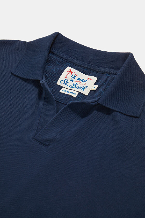 Relax Kalıp Lacivert Polo Yaka Erkek T-Shirt 3