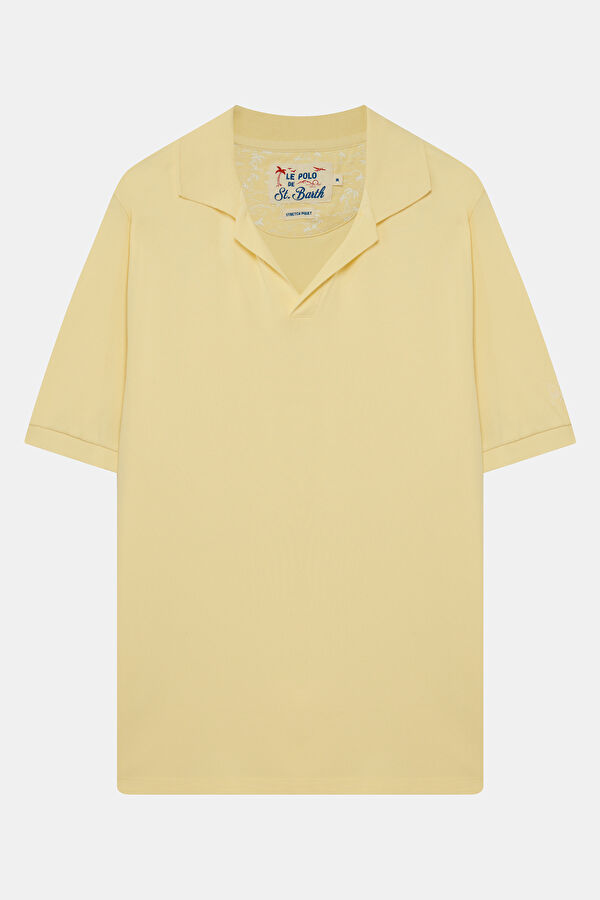Relax Kalıp Sarı Polo Yaka Erkek T-Shirt