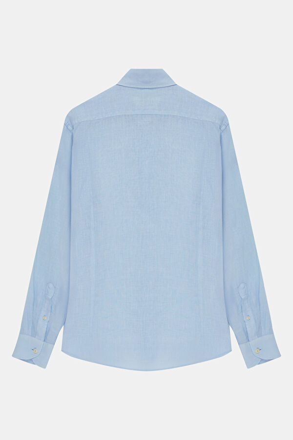 Men's Relaxed Fit Blue Shirt 2