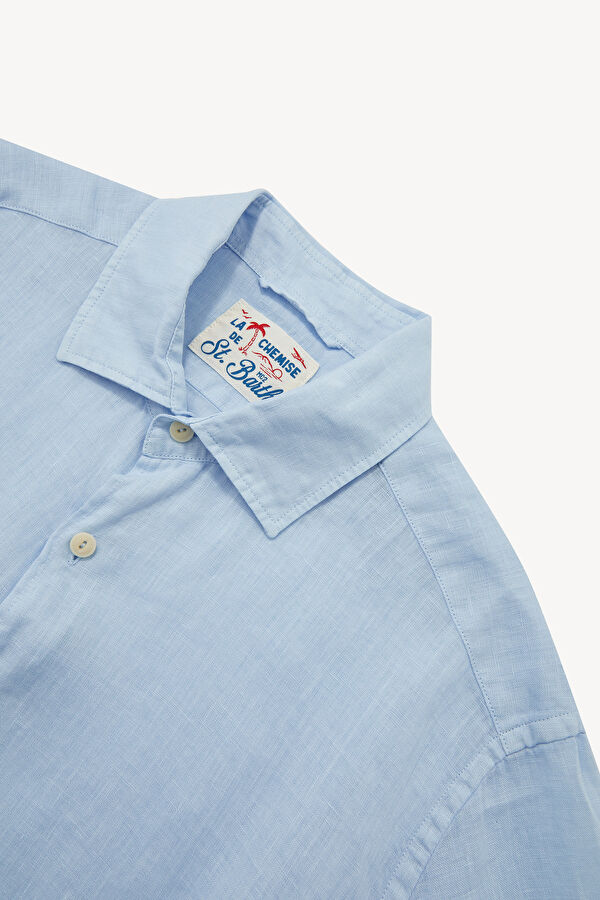 Men's Relaxed Fit Blue Shirt 3