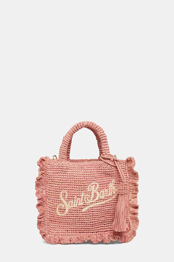 Raffia Volant Mini Çok Renkli Çanta