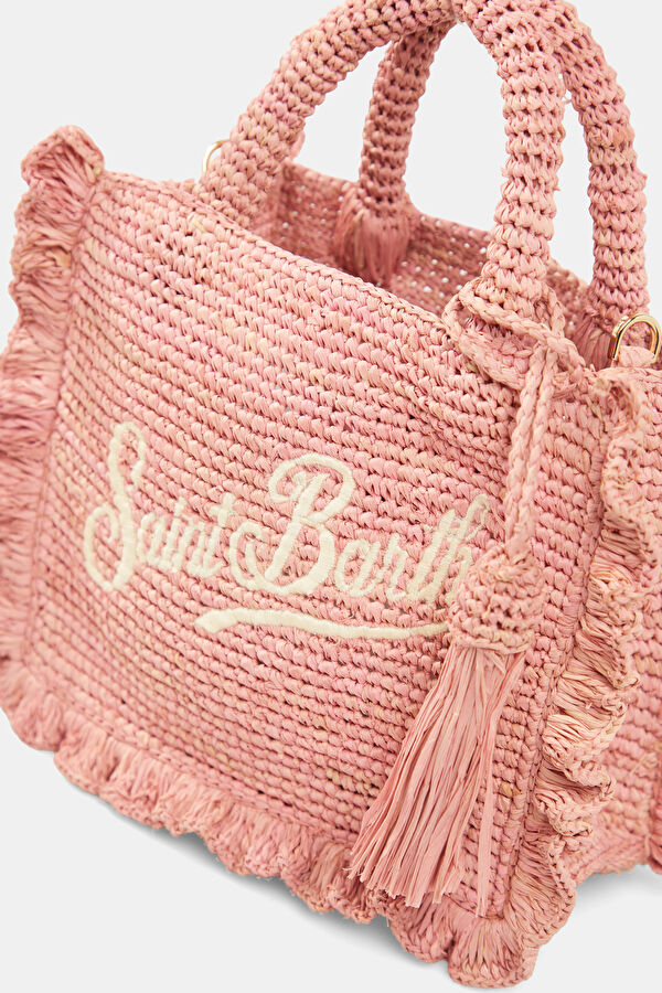 Raffia Volant Mini Çok Renkli Çanta 5