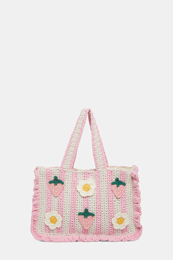 Crochet Volant Mid Çok Renkli Çanta 3