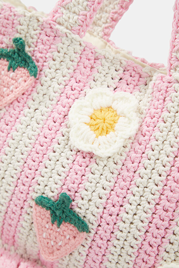 Crochet Volant Mid Çok Renkli Çanta 5