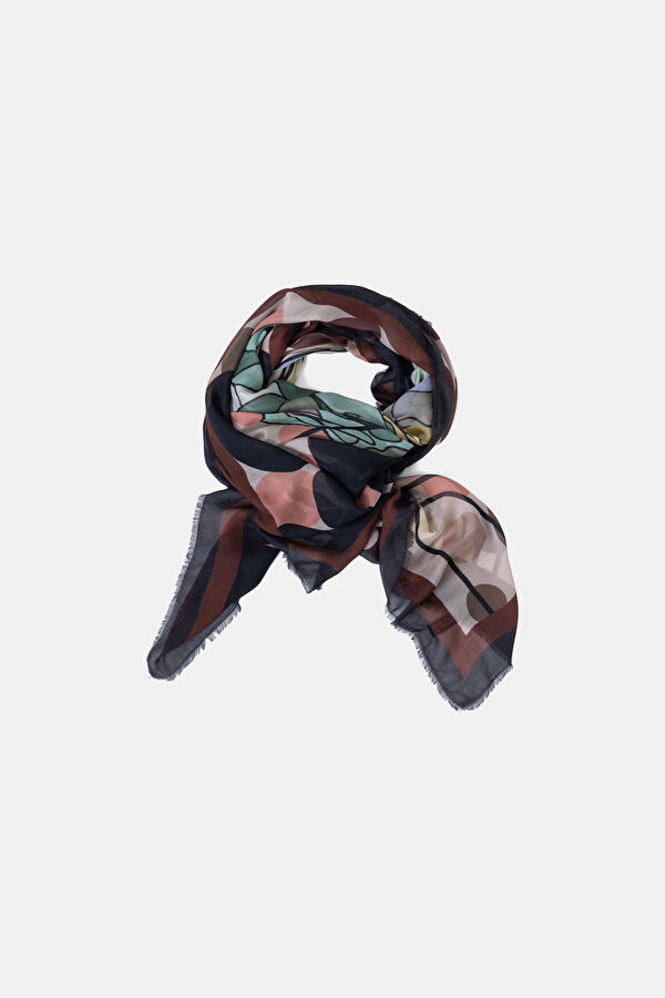 Brown Patterned Modal Scarf 3