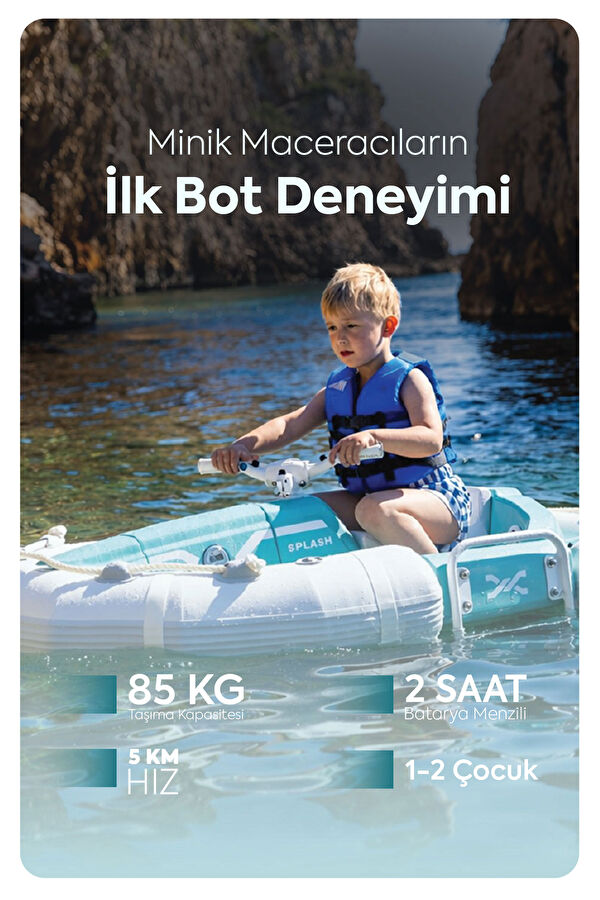 Splash Çocuklar İçin Elektrikli Su Taşıtı 3
