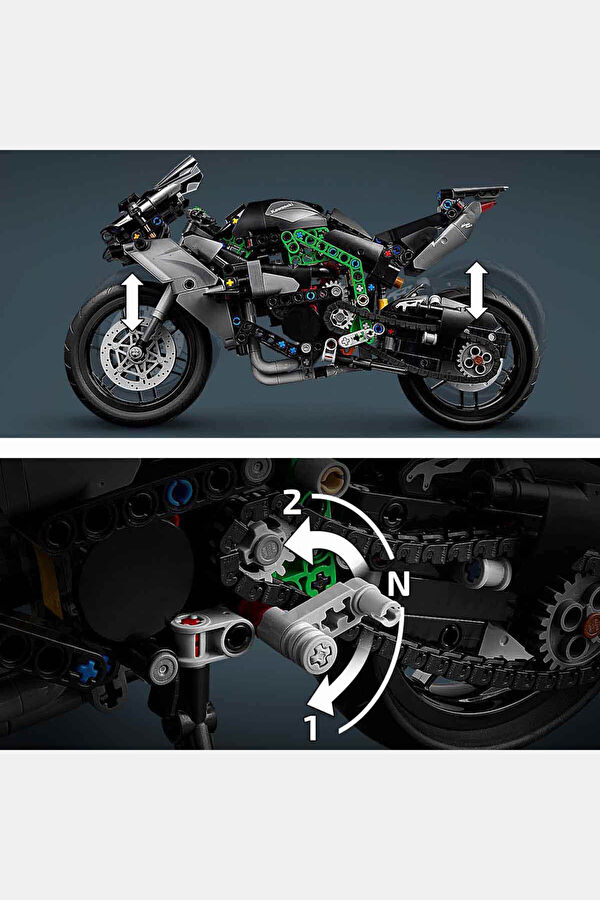 Technic Kawasaki Ninja H2R Motosiklet 42170 6