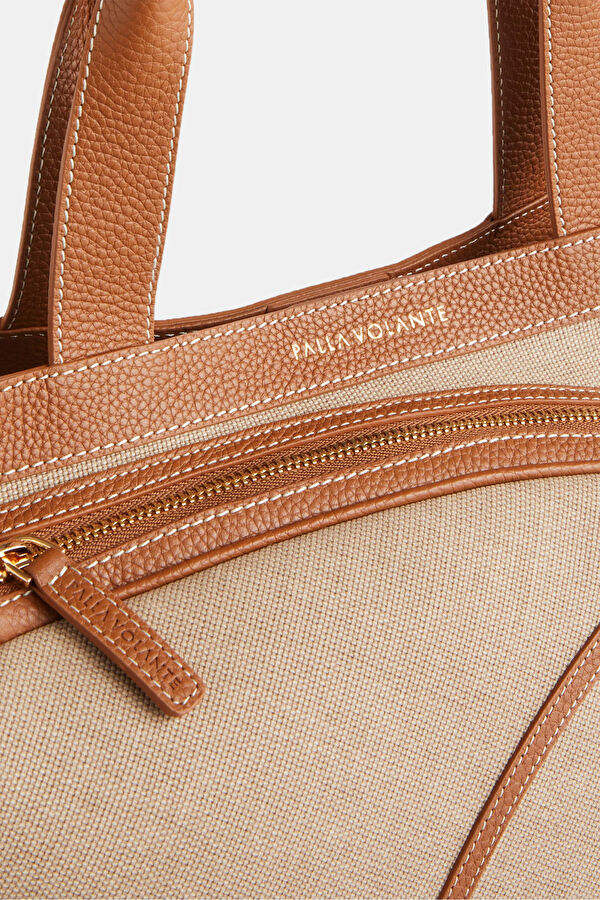 Donna Tan Leather Bag 5