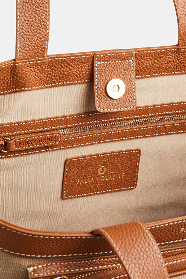 Donna Tan Leather Bag 6