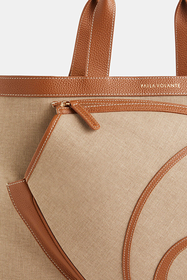 Donna Tan Leather Bag 8
