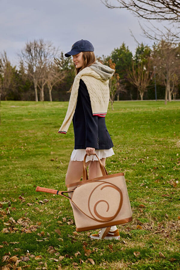 Donna Tan Leather Bag 9