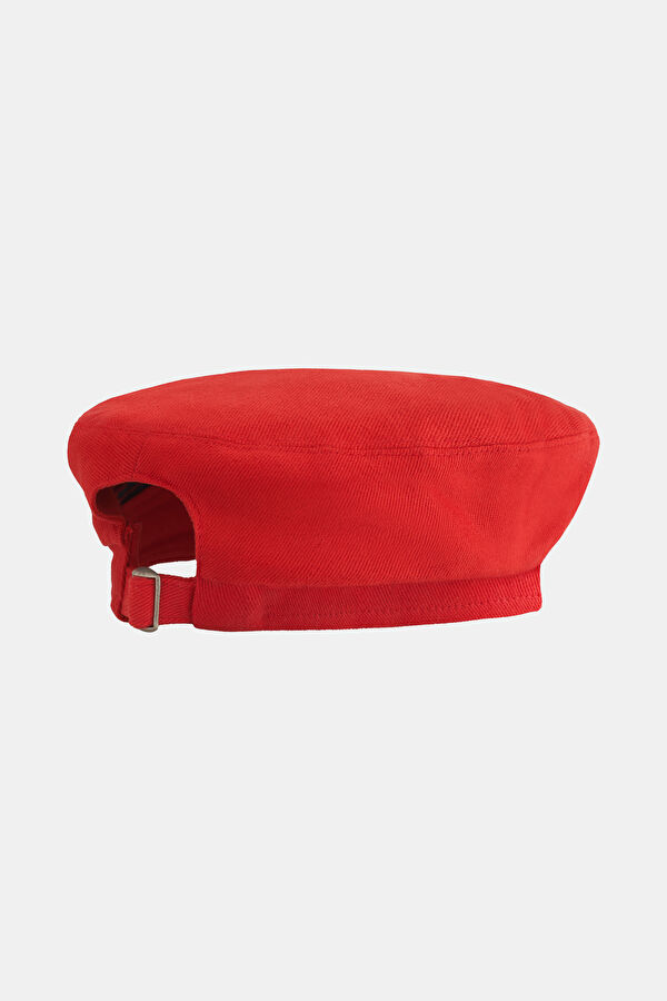 Coeur Canvas French Beret Red Hat 2