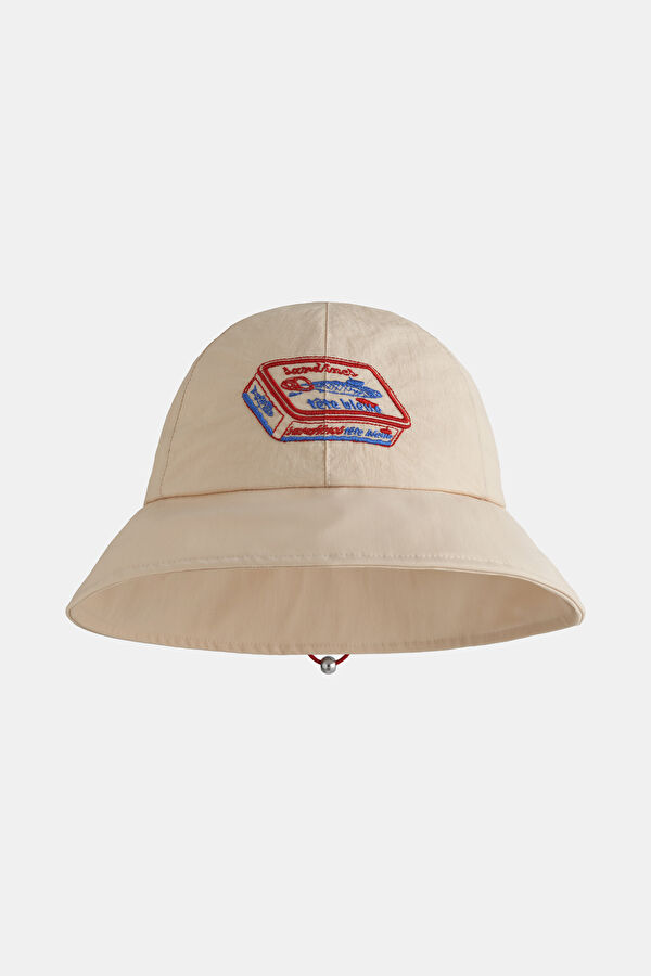 Elie Sardines Bucket Beige Hat
