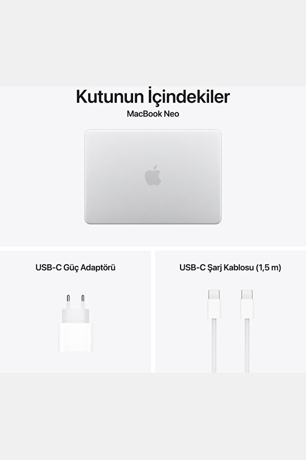 13-inch MacBook Neo: Apple A18 Pro chip with 6‑core CPU and 5‑core GPU, 8GB, 256GB SSD - Silver 10